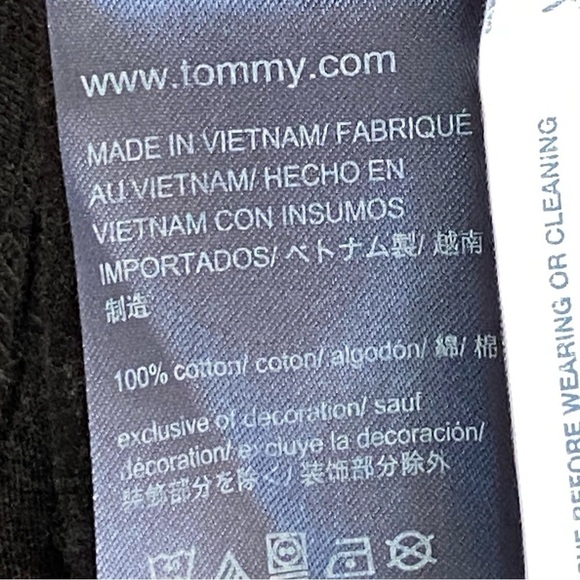 Tommy Hilfiger Denim Tee T-Shirt Mens Medium Gray 100% Cotton Chest Spellout - Picture 3 of 9